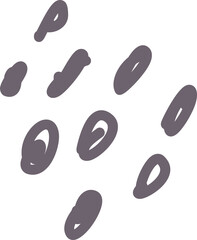 Dot natural decoration Hand drawn