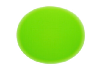 A vibrant lime green circle is isolated on transparent background, perfect for design projects