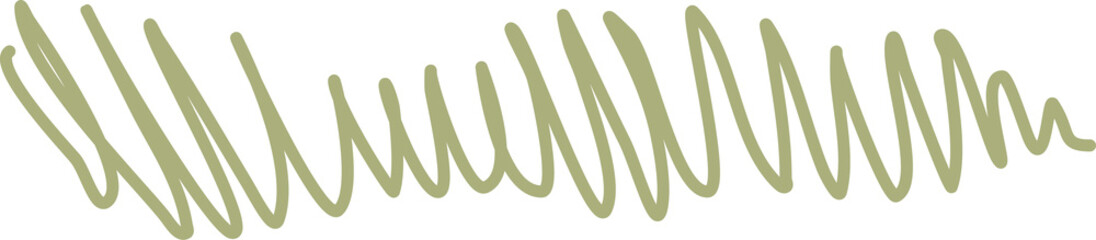 Line wave doodle boho style