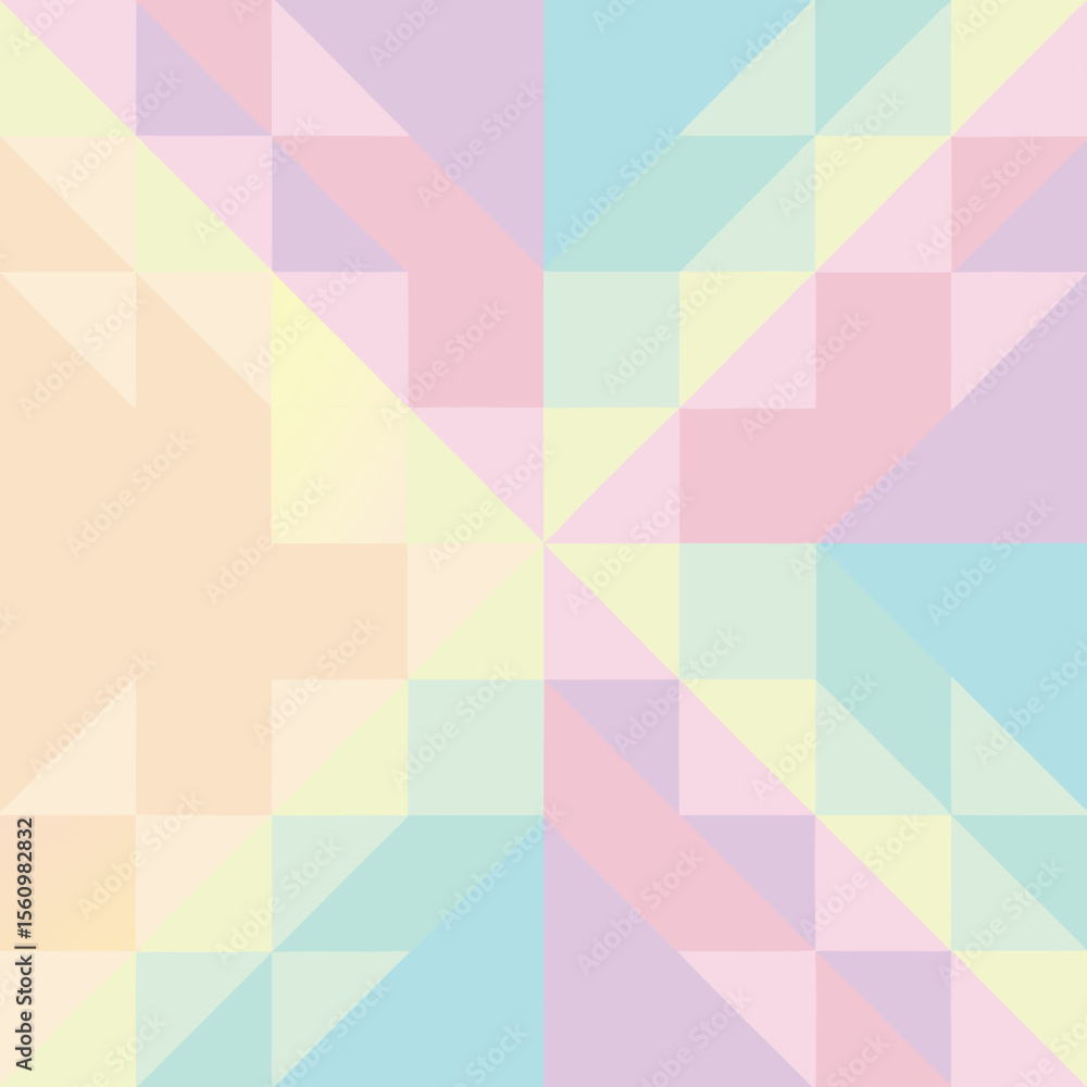 Aufkleber geometric pastel background with transparent elements for various design projects