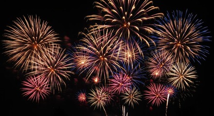 夏の夜空の花火大会