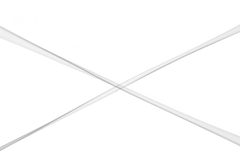 Two thin grey lines intersect in the center, creating a simple cross shape isolated on transparent background