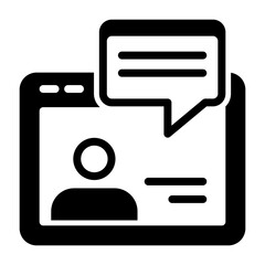 Obraz premium Webinar Vector Icon