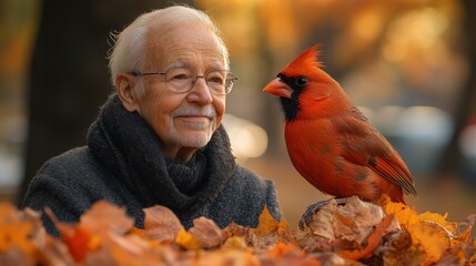 Cardinal Senior in Autumn