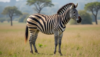 Fototapeta premium zebra animal in the wild