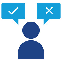 Decision Dual Tone Icon Element For Design