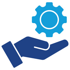 Management Dual Tone Icon Element For Design