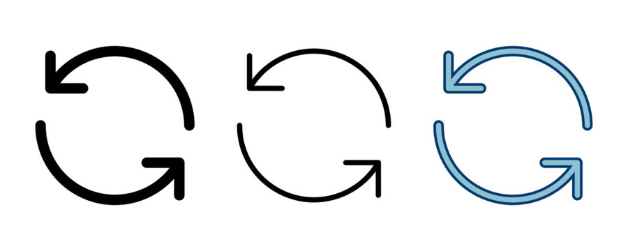 Refresh icon vector isolated on white background. Reload icon vector. Update icon. convert icon