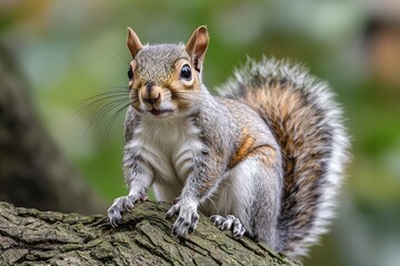 Obraz premium Grey Squirrel Portrait