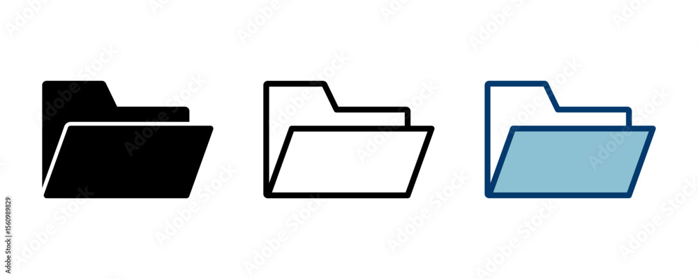 Aufkleber folder icon vector isolated on white background. folder and documents icon. icon archive