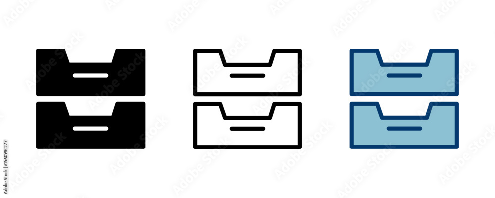 Poster archive folders icon vector isolated on white background. binders vector icon. archive storage icon.
