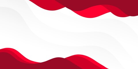 Red and white abstract wave background perfect for modern corporate presentations and digital designs.