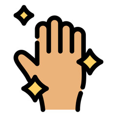 clean hand icon