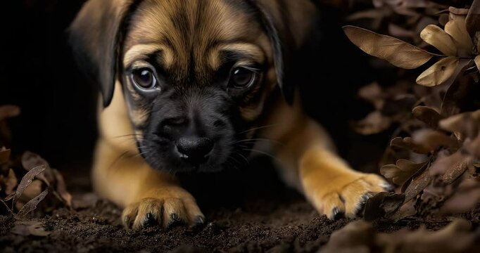 Spiny Puggle in Leaf Litter