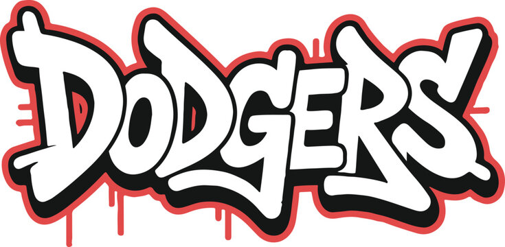 Vintage Dodgers-Inspired Baseball T-Shirt Design