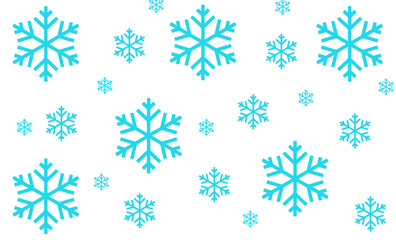 Snowflakes Background, Winter Pattern, and Christmas Design