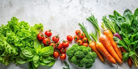 A Vibrant Collection of Fresh Garden Vegetables Ready for Cooking or a Healthy Salad