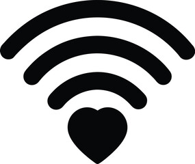 Wifi Heart Icon