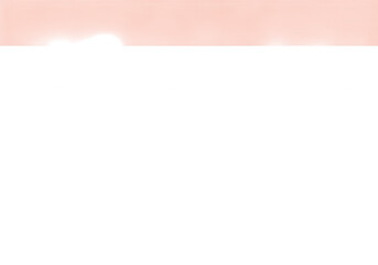 A peach and pink watercolor stain with a soft texture isolated on transparent background
