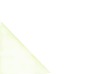 A light green triangle shape isolated on transparent background, showcasing a geometric design