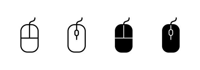 Mouse icon vector. click sign and symbol. pointer icon vector.