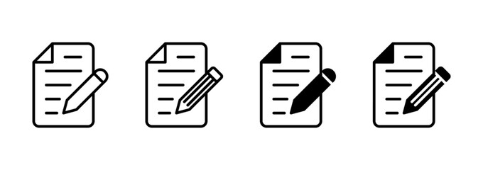 Note icon vector. notepad sign and symbol