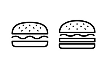 Burger icon vector illustration. burger sign and symbol. hamburger