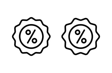 Discount icon vector illustration. Discount tag sign and symbol