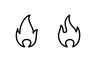 Fire icon vector illustration. fire sign and symbol