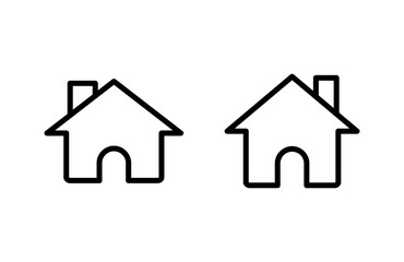 Home icon vector illustration. House sign and symbol