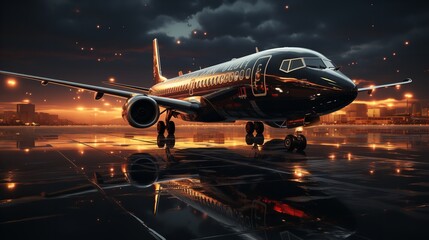 Fototapeta premium Jet Plane Structure Close-Up.
