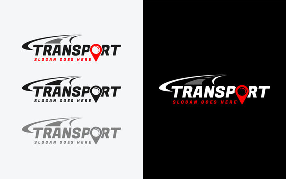 Modern transport vector symbol logo design illustration.