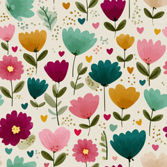 Plant leaves and flower textures, exquisite vector floral patterns.