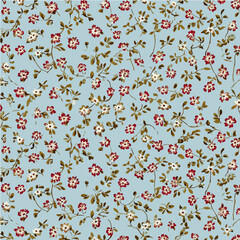 Plant leaves and flower textures, exquisite vector floral patterns.