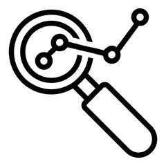 Analysis Icon in Line Style