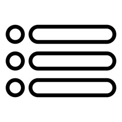 Fototapeta premium Menu Icon in Line Style