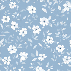 Plant leaves and flower textures, exquisite vector floral patterns.
