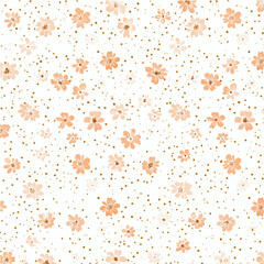 Plant leaves and flower textures, exquisite vector floral patterns.