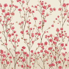 Plant leaves and flower textures, exquisite vector floral patterns.
