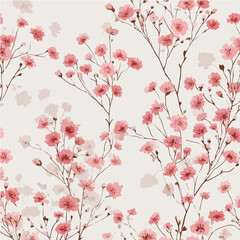 Plant leaves and flower textures, exquisite vector floral patterns.