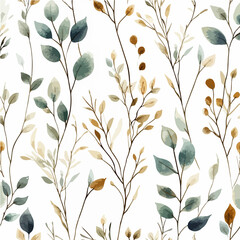 Plant leaf texture, exquisite vector pattern.