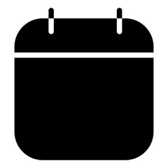 Calendar Icon in Solid Style