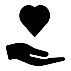 Care  Icon in Solid Style