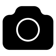 Camera Icon in Solid Style