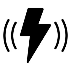 Charging Icon in Solid Style