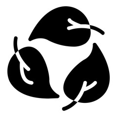 Eco Icon in Solid Style