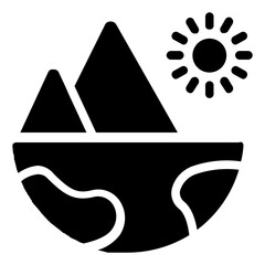 Ecology Icon in Solid Style