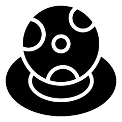 Space Icon in Solid Style