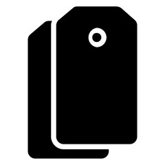 Tag Icon in Solid Style