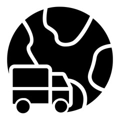 Transport  Icon in Solid Style